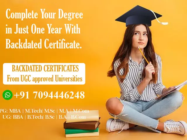 Complete Your Degree in Just One Year With Backdated Certificate ...